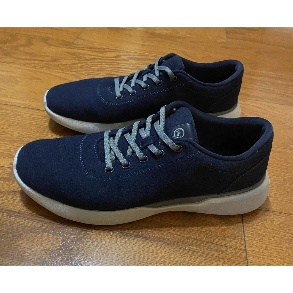 New Peter Millar Men's Glide Performance Wool Sneaker Slip On Shoes Navy Blue 10